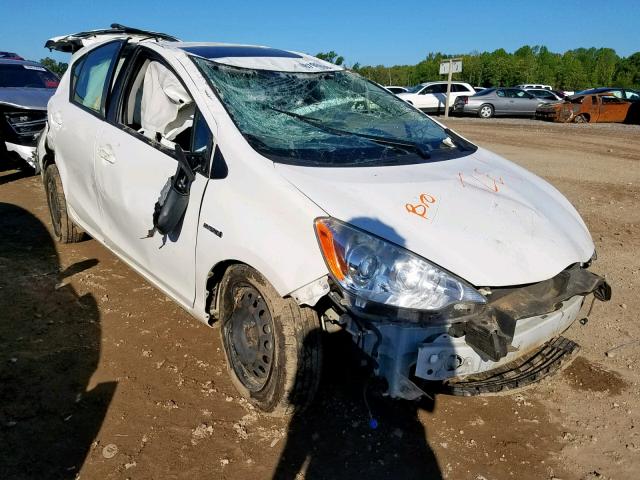 JTDKDTB31C1001534 - 2012 TOYOTA PRIUS C WHITE photo 1