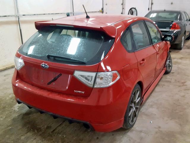 JF1GH7G61AG817289 - 2010 SUBARU IMPREZA WR RED photo 4