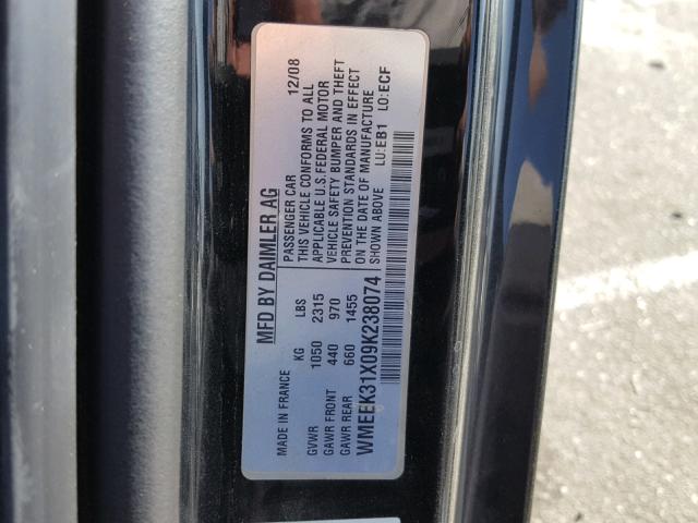 WMEEK31X09K238074 - 2009 SMART FORTWO PAS 红色 照片 10