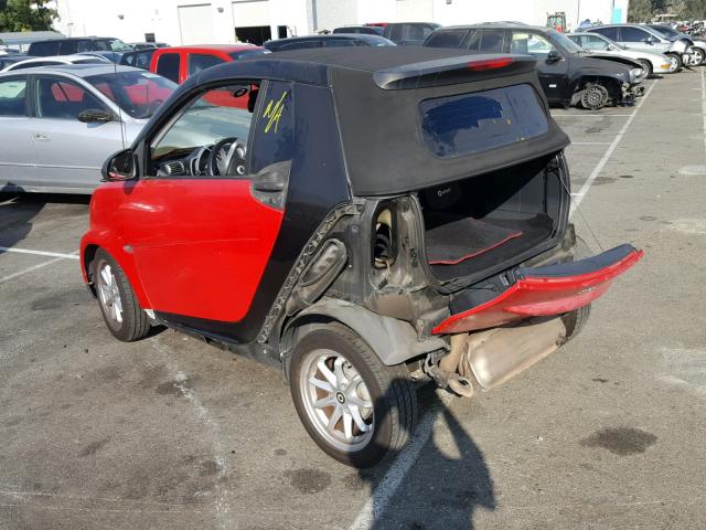 WMEEK31X09K238074 - 2009 SMART FORTWO PAS RED photo 3