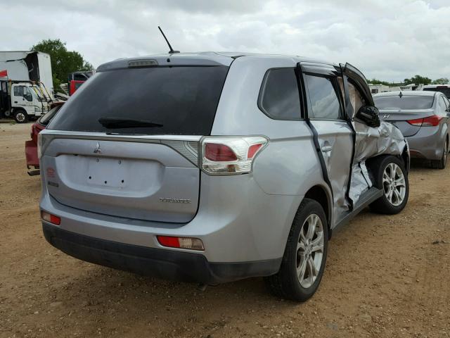 JA4AD3A39EZ015404 - 2014 MITSUBISHI OUTLANDER SILVER photo 4