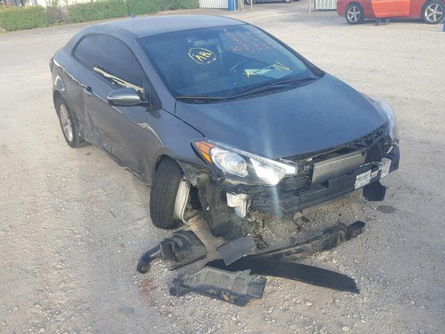 KNAFX6A89E5175531 - 2014 KIA FORTE EX GRAY photo 1