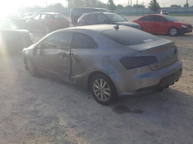 KNAFX6A89E5175531 - 2014 KIA FORTE EX GRAY photo 3