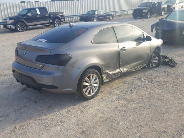 KNAFX6A89E5175531 - 2014 KIA FORTE EX GRAY photo 4