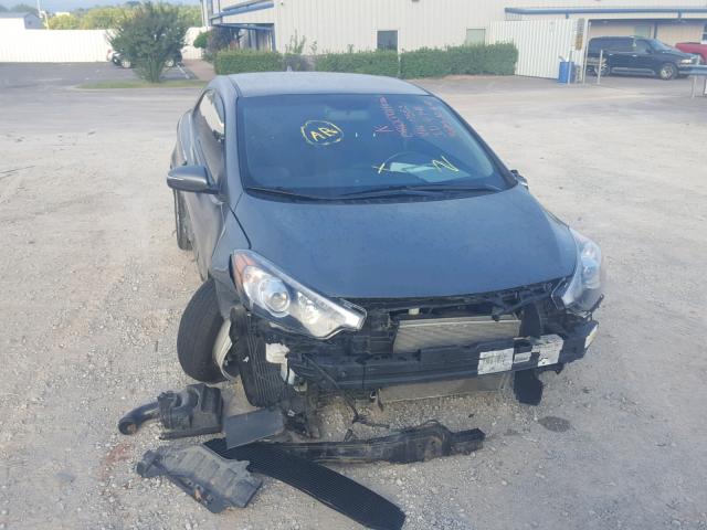 KNAFX6A89E5175531 - 2014 KIA FORTE EX GRAY photo 9