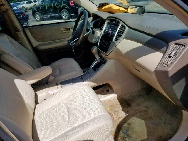 JTEGD21A860137651 - 2006 TOYOTA HIGHLANDER BLACK photo 5