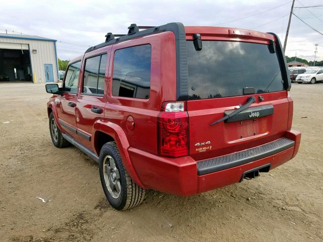 1J8HG48N16C238042 - 2006 JEEP COMMANDER 红色 照片 3