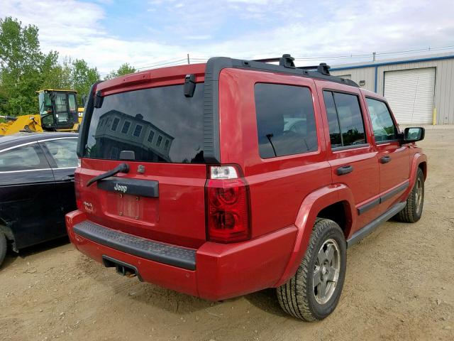 1J8HG48N16C238042 - 2006 JEEP COMMANDER 红色 照片 4