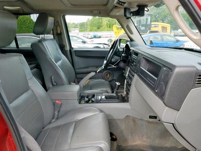 1J8HG48N16C238042 - 2006 JEEP COMMANDER 红色 照片 5