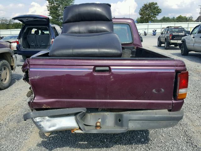 1FTCR10A5PTA03518 - 1993 FORD RANGER MAROON photo 6