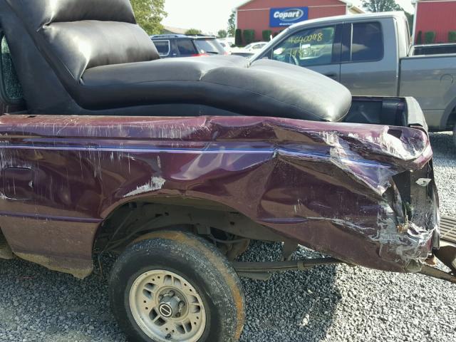 1FTCR10A5PTA03518 - 1993 FORD RANGER MAROON photo 9