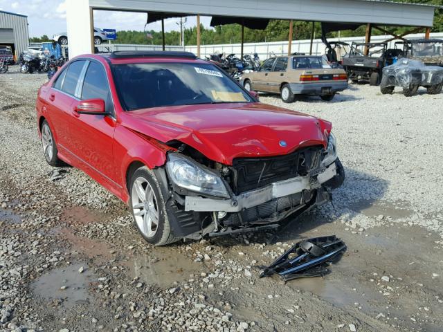 WDDGF4HB5EA962456 - 2014 MERCEDES-BENZ C 250 RED photo 1