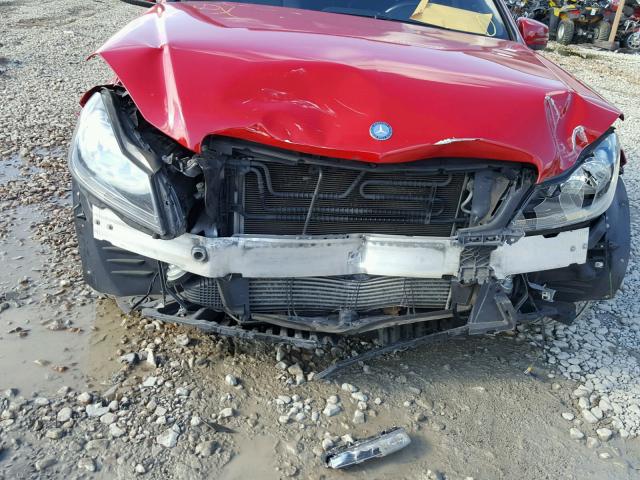 WDDGF4HB5EA962456 - 2014 MERCEDES-BENZ C 250 RED photo 9