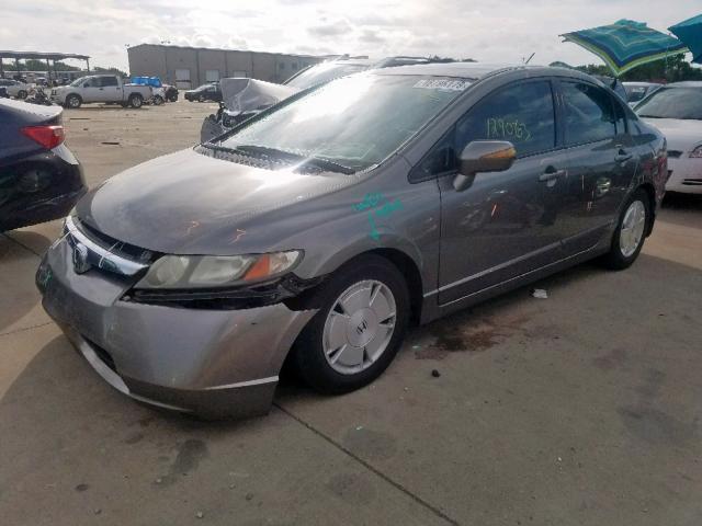 JHMFA36248S014533 - 2008 HONDA CIVIC HYBR BROWN photo 2