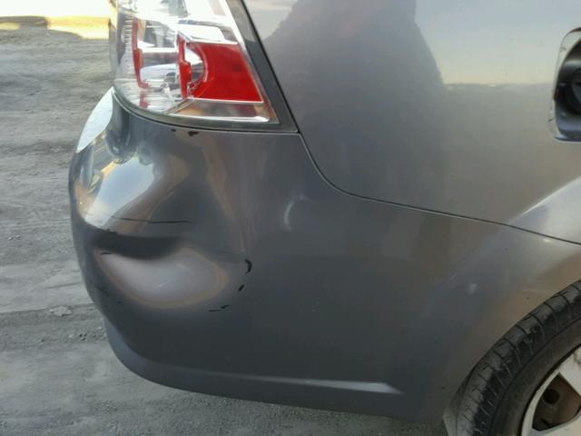 KL1TD56637B105292 - 2007 CHEVROLET AVEO BASE Сұр фото 9