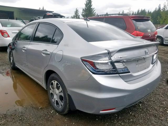 19XFB4F34DE002926 - 2013 HONDA CIVIC HYBR SILVER photo 3