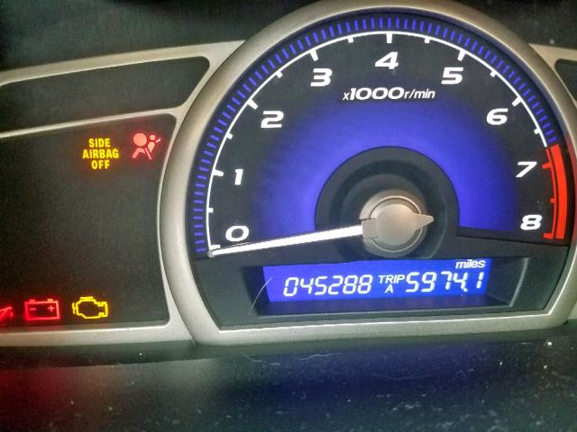 2HGFA16909H316219 - 2009 HONDA CIVIC EXL 黑色 照片 8