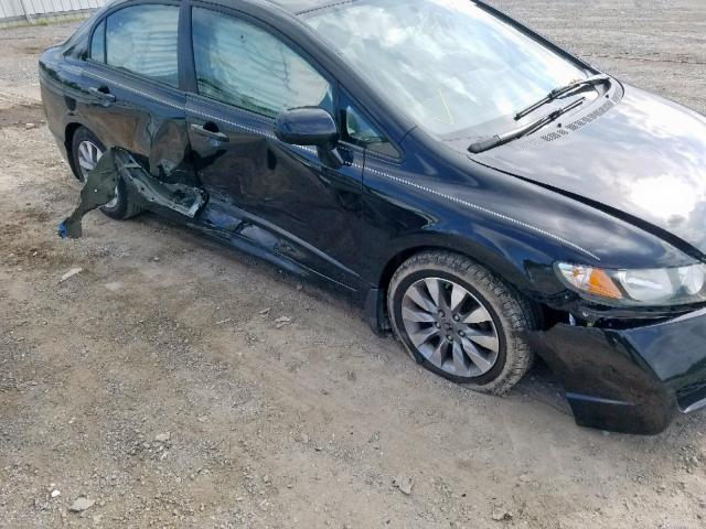 2HGFA16909H316219 - 2009 HONDA CIVIC EXL 黑色 照片 9