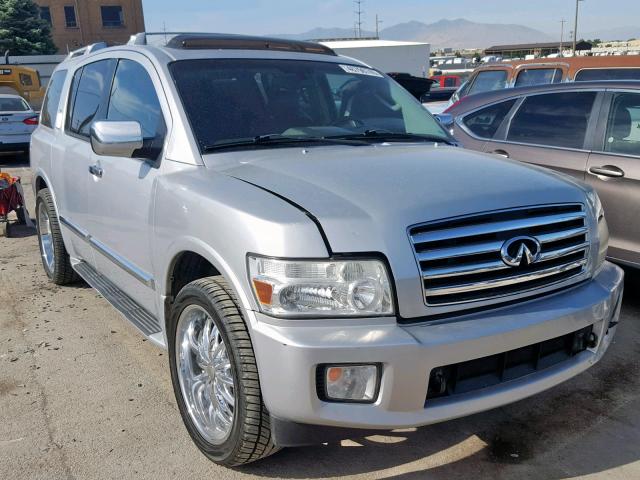 5N3AA08C55N802704 - 2005 INFINITI QX56 SILVER photo 1