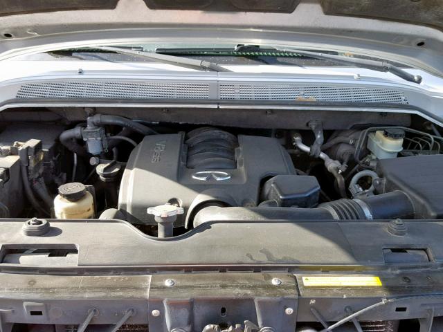 5N3AA08C55N802704 - 2005 INFINITI QX56 SILVER photo 7