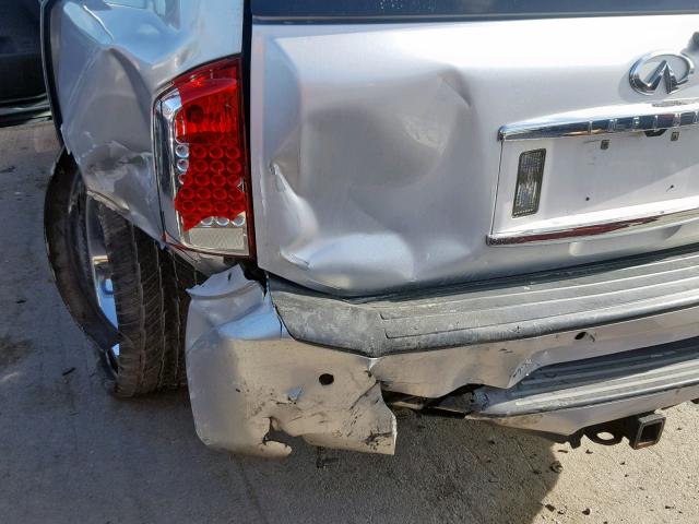 5N3AA08C55N802704 - 2005 INFINITI QX56 SILVER photo 9