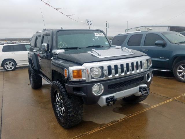 5GTEN13E788135227 - 2008 HUMMER H3 BLACK photo 1