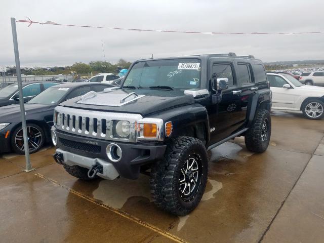 5GTEN13E788135227 - 2008 HUMMER H3 BLACK photo 2