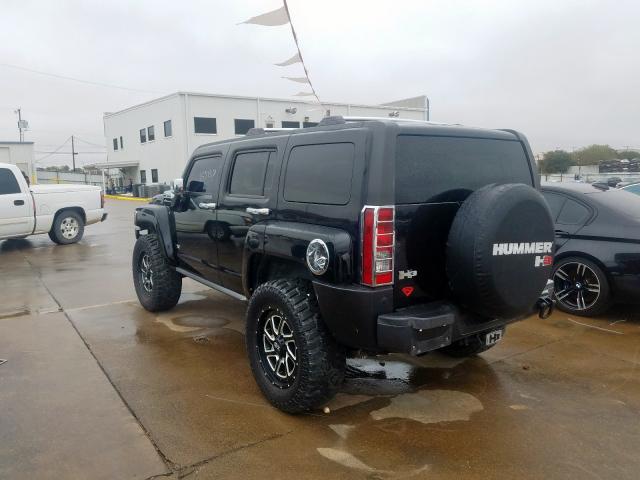 5GTEN13E788135227 - 2008 HUMMER H3 BLACK photo 3