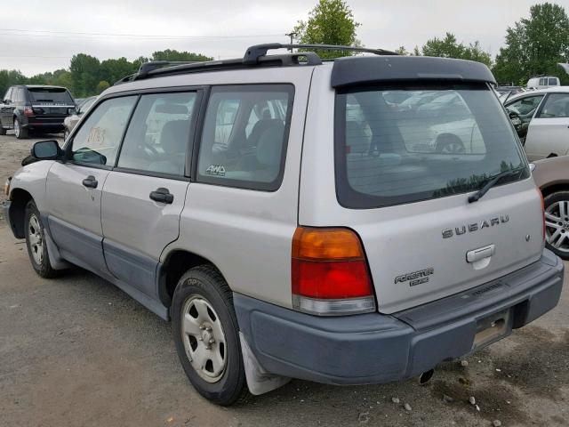 JF1SF6356XG700839 - 1999 SUBARU FORESTER L SILVER photo 3