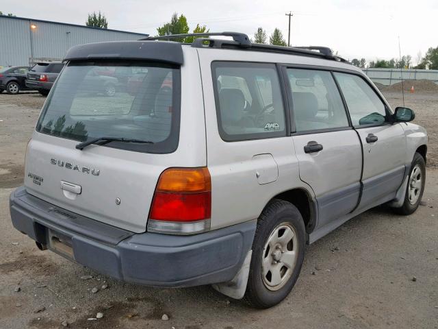 JF1SF6356XG700839 - 1999 SUBARU FORESTER L SILVER photo 4