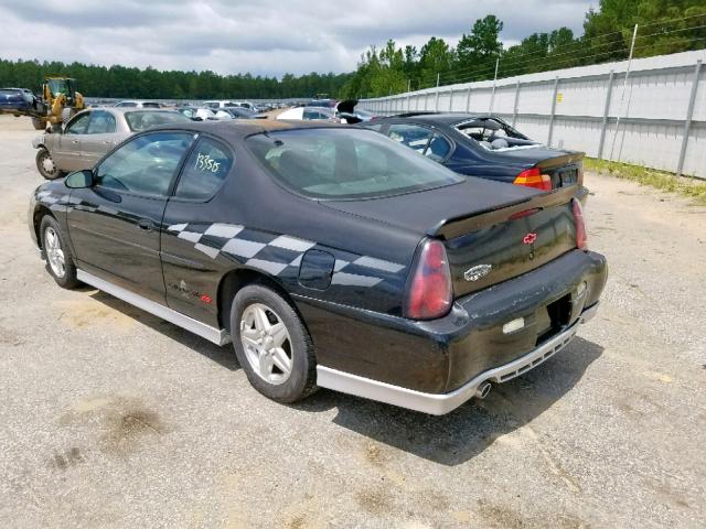 2G1WX15KX19321324 - 2001 CHEVROLET MONTE CARL BLACK photo 3