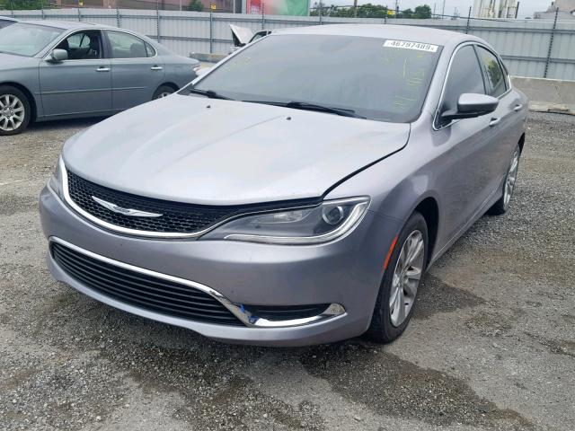 1C3CCCAB0FN604136 - 2015 CHRYSLER 200 LIMITE GRAY photo 2