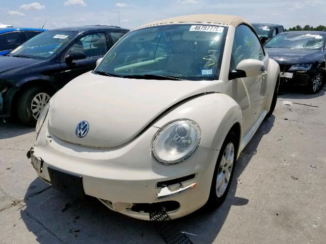 3VWRF31Y27M421623 - 2007 VOLKSWAGEN NEW BEETLE 奶油色 照片 2