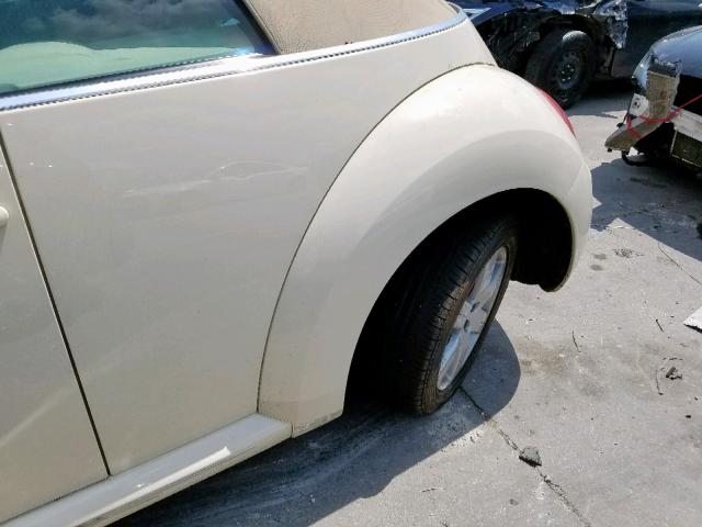 3VWRF31Y27M421623 - 2007 VOLKSWAGEN NEW BEETLE 奶油色 照片 9
