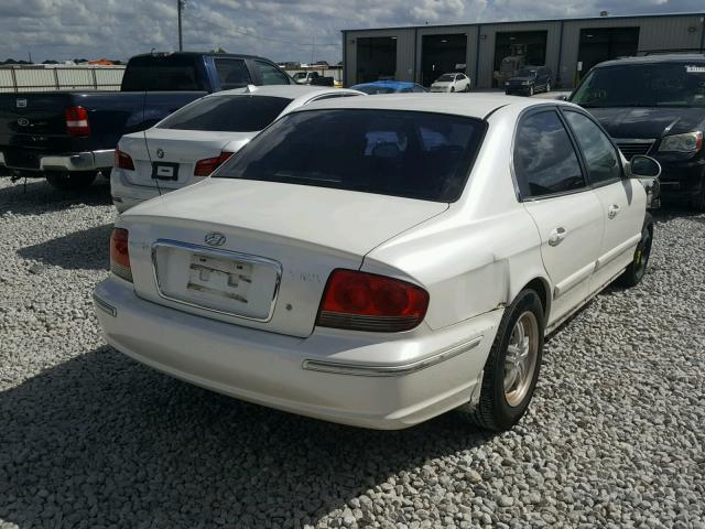 KMHWF25S14A083464 - 2004 HYUNDAI SONATA GL WHITE photo 4