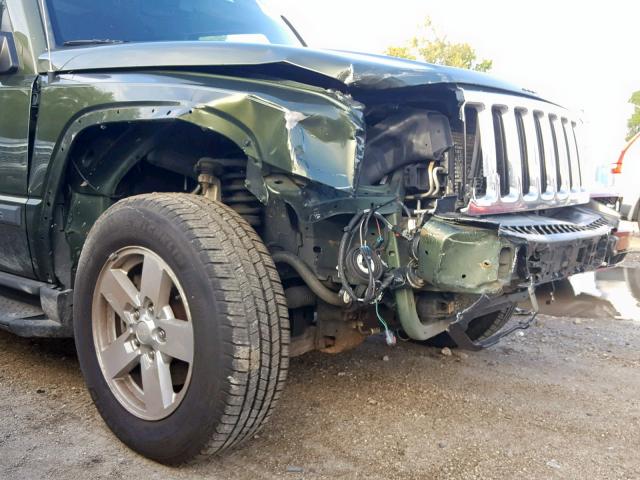 1J8HG48K27C586956 - 2007 JEEP COMMANDER 绿色 照片 9