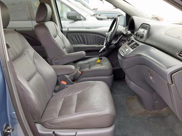 5FNRL38656B124056 - 2006 HONDA ODYSSEY EX BLUE photo 5