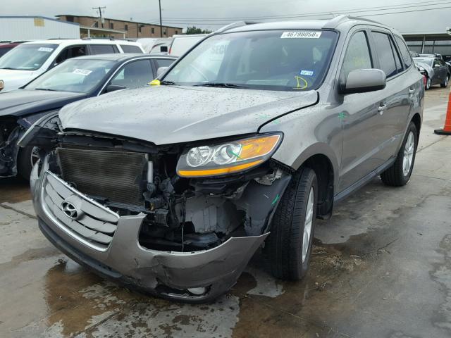 5XYZK4AG5BG060955 - 2011 HYUNDAI SANTA FE L SILVER photo 2