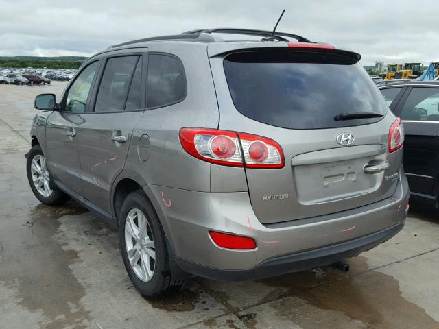 5XYZK4AG5BG060955 - 2011 HYUNDAI SANTA FE L SILVER photo 3