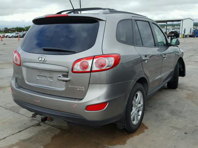 5XYZK4AG5BG060955 - 2011 HYUNDAI SANTA FE L SILVER photo 4