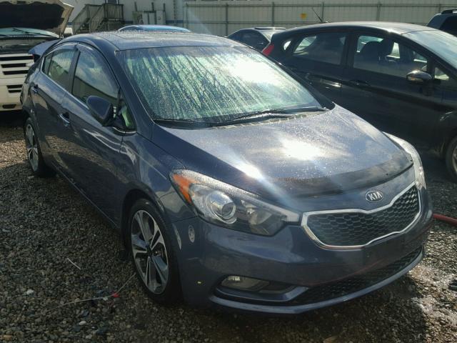 KNAFZ4A89E5104621 - 2014 KIA FORTE EX GRAY photo 1