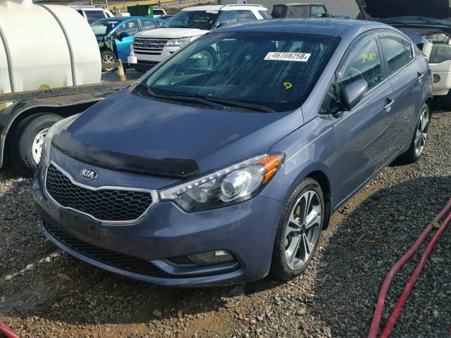 KNAFZ4A89E5104621 - 2014 KIA FORTE EX GRAY photo 2