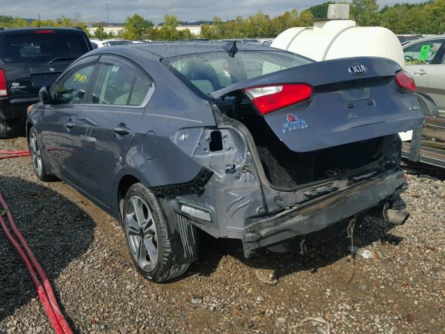 KNAFZ4A89E5104621 - 2014 KIA FORTE EX GRAY photo 3