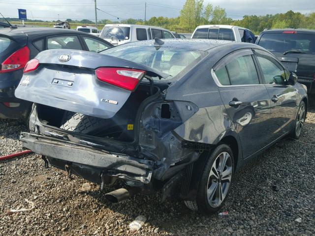 KNAFZ4A89E5104621 - 2014 KIA FORTE EX GRAY photo 4