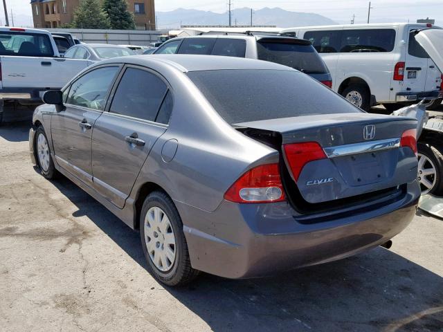 19XFA1F30AE020711 - 2010 HONDA CIVIC VP GRAY photo 3