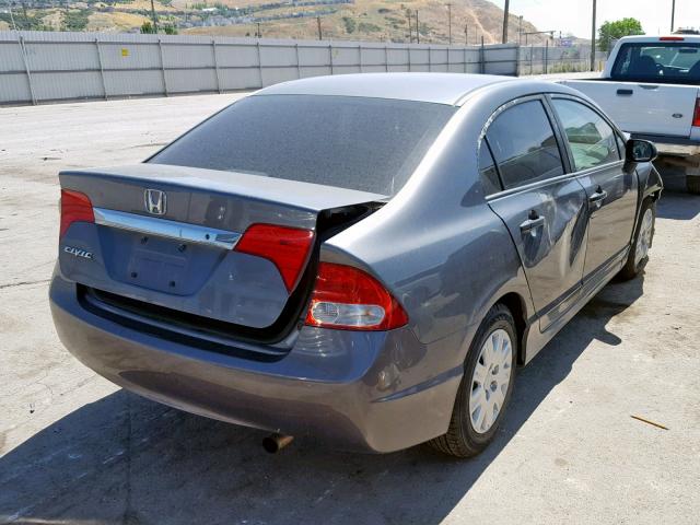 19XFA1F30AE020711 - 2010 HONDA CIVIC VP GRAY photo 4