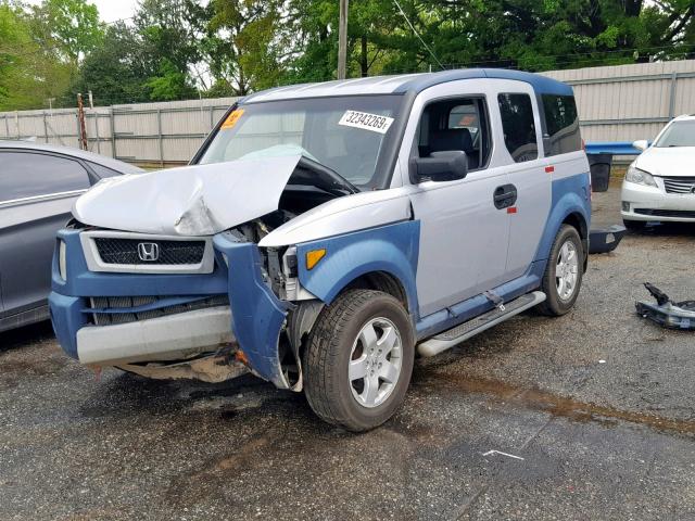 5J6YH18655L006127 - 2005 HONDA ELEMENT EX SILVER photo 2