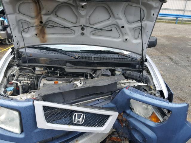 5J6YH18655L006127 - 2005 HONDA ELEMENT EX SILVER photo 7