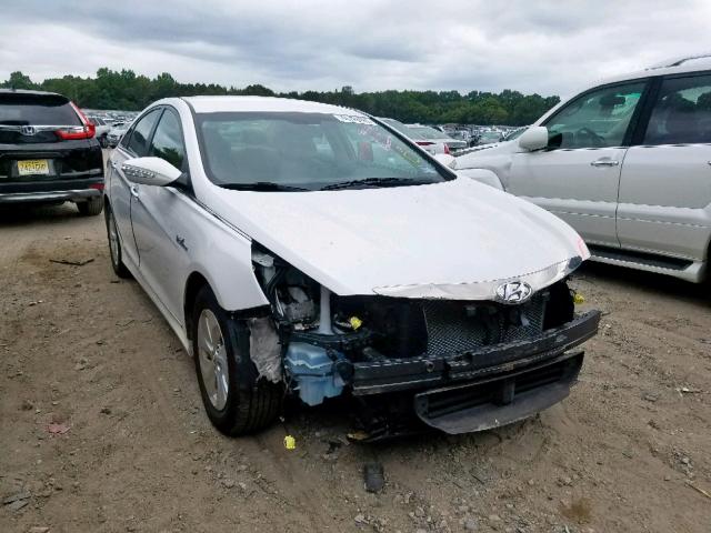 KMHEC4A43DA090861 - 2013 HYUNDAI SONATA HYB WHITE photo 1