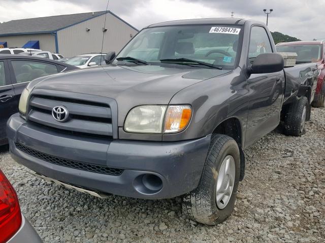 5TBJN32174S444694 - 2004 TOYOTA TUNDRA GRAY photo 2